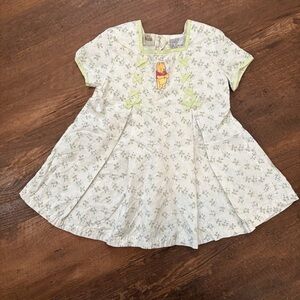 Vintage Disney Winnie the Pooh Floral Toddler Dress